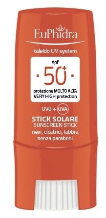 Euphidra Stick Protettivo - Fattore Di Protezione 50+ - Protezione Molto Alta - 8ml