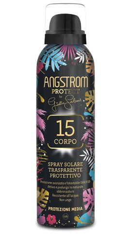 Angstrom Protect Spray Solare Trasparente Protettivo Corpo - Fattore Di Protezione 15 - 150ml