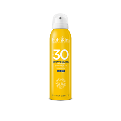 Euphidra Spray Solare Invisibile Corpo - Fattore Di Protezione 30 - Protezione Alta - 200ml