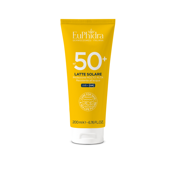Euphidra Latte Solare Corpo - Fattore Di Protezione 50+ - Protezione Molto Alta - 200ml