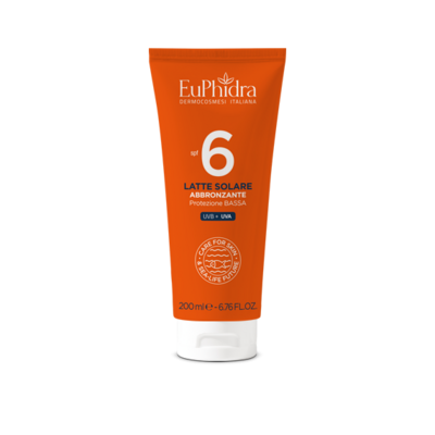 Euphidra Latte Solare Abbronzante Corpo - Fattore Di Protezione 6 - Protezione Bassa - 200ml