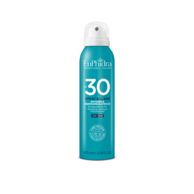 Euphidra Spray Solare Invisibile Dermopediatrico - Fattore Di Protezione 30 - 200ml