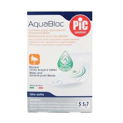 Aquabloc Pic Cerotto Post-Operatorio Impermeabile 5x7mm - Confezione 5 pz