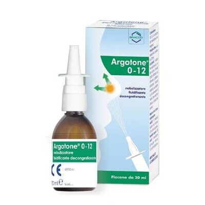 Argotone 0-12 Spray Nasale Nebulizzatore Fluidificante Decongestionante 20ml