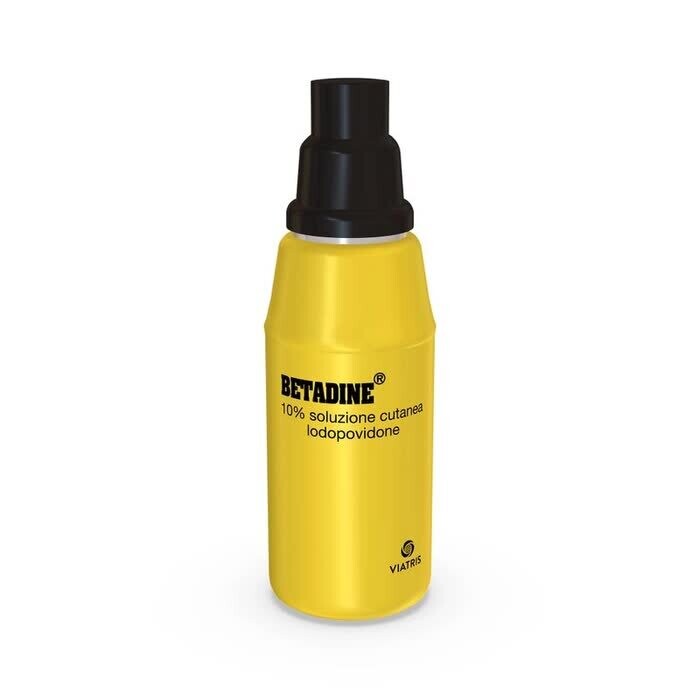 Betadine Soluzione Cutanea 10% - Disinfezione della Cute Lesa - Flacone 120 ml