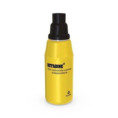 Betadine Soluzione Cutanea 10% - Disinfezione della Cute Lesa - Flacone 120 ml