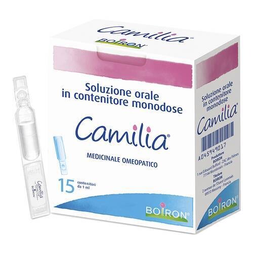 Camilia Soluzione Orale Monodose - per la dentizione dei bambini - Medicinale Omeopatico - Confezione 15 flaconcini 1 ml