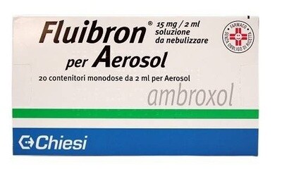 Fluibron Per Aereosol - Soluzione Da Nebulizzare - Confezione 20 Flaconcini Monodose 15 mg/2 ml