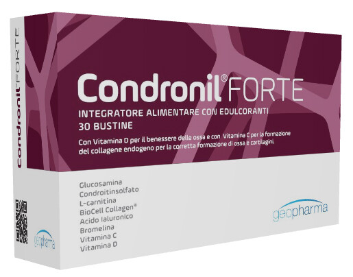 Condronil Forte Integratore Alimentare per la formazione del Collagene Endogeno - Scatola 30 Bustine