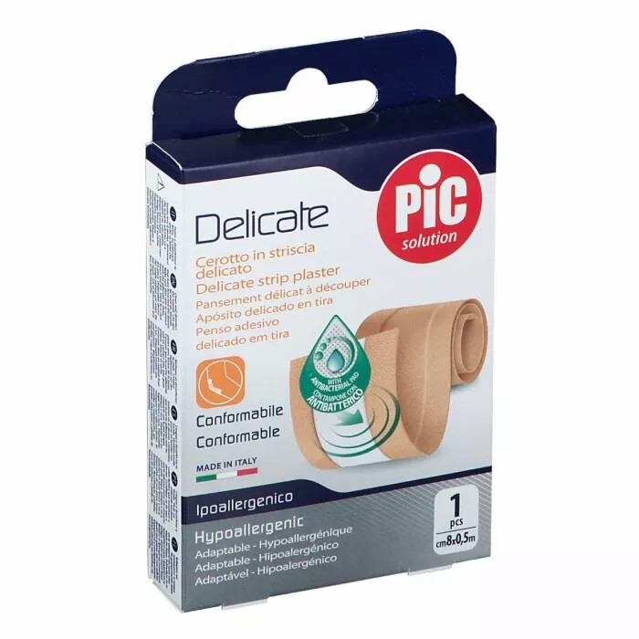 Cerotto Pic Striscia Rosa Delicato cm8x0,5m - Confezione 1 pz