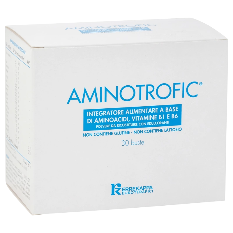 Aminotrofic Integratore Alimentare a base di Aminoacidi e Vitamine B1 e B6 - Confezione 30 buste