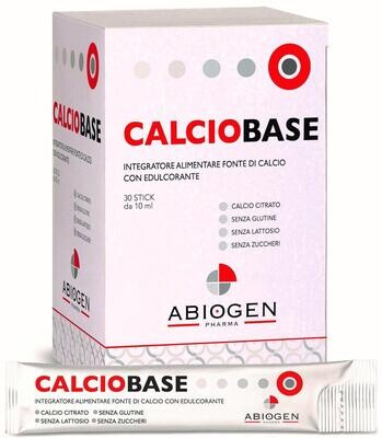 Calciobase Stick Fonte di Calcio con Edulcoranti - 30 Stick