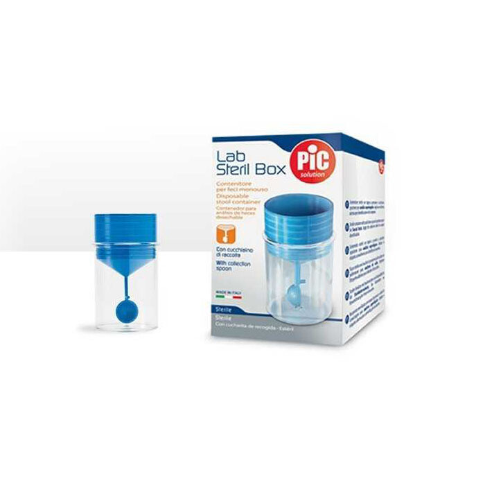 Lab Steril Box Contenitore per Feci Pic - 1 Contenitore sterile