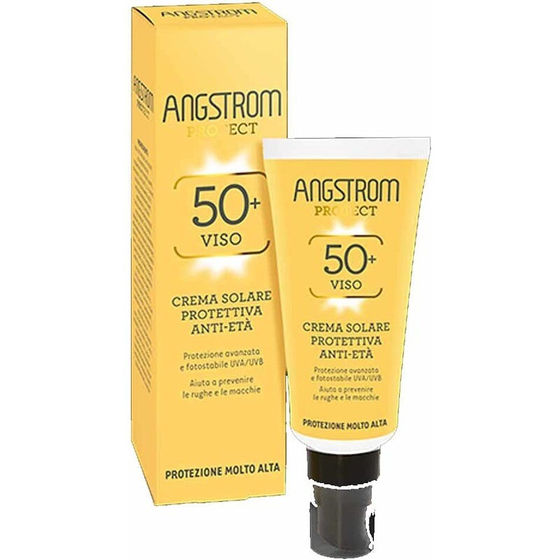 Angstrom Protect Crema Solare Viso Protettiva Antietà - Fattore Di Protezione 50+ - 40ml