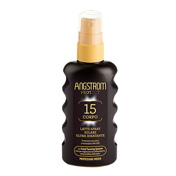 Angstrom Protect Latte Solare Spray Corpo Ultra Idratante - Fattore Di Protezione 15 - 175ml