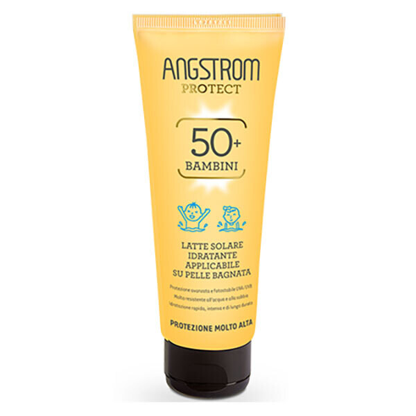 Angstrom Protect Latte Solare Crema Bambini Protezione 50+ Applicabile Su Pelle Bagnata 250ml