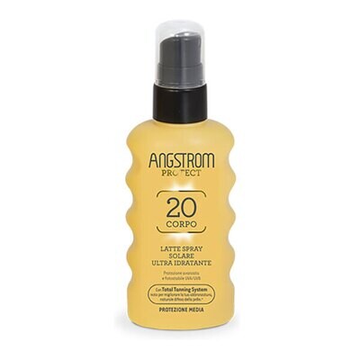 Angstrom Protect Latte Spray Solare Corpo Ultra Idratante - Fattore Di Protezione 20 - 175ml