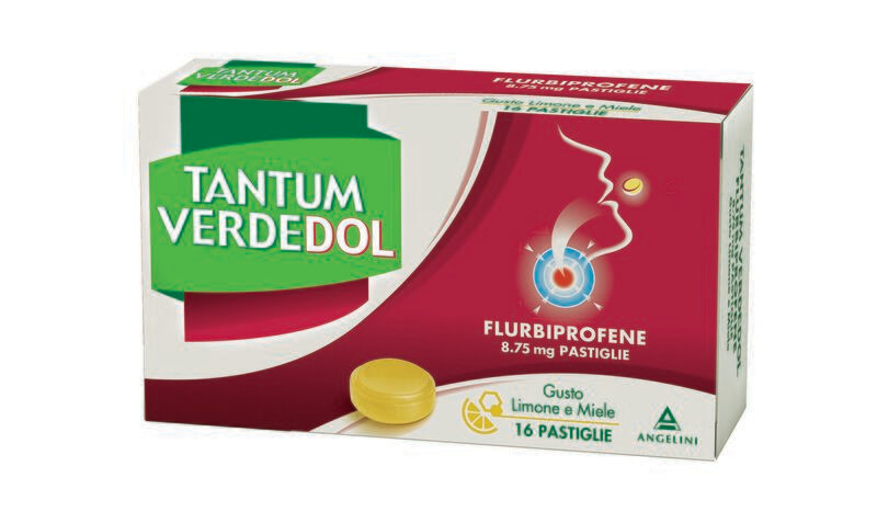 Tantum Verdedol Limone e Miele - Flurbiprofene - 16 Pastiglie