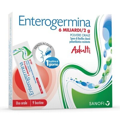 Enterogermina 6 Miliardi / 2g - 9 Buste Orosolubili