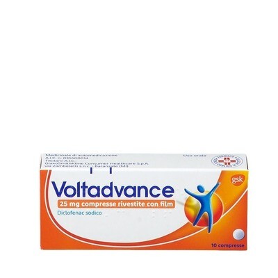 Voltadvance 25 mg Compresse Rivestite - Diclofenac - 10 Compresse