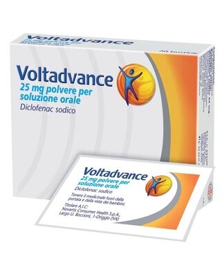 Voltadvance 25 mg Polvere  per Soluzione Orale - Diclofenac - 20 Bustine