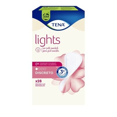 Lights By Tena Sensitive Discreto - Proteggi-slip per perdite urinarie - 28 Proteggi-slip