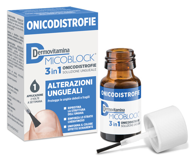 Dermovitamina Micoblock 3 in 1 Onicodistrofie - Soluzione Ungueale - 7 ml