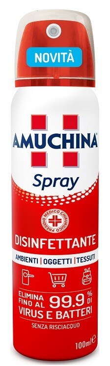 Amuchina Spray Disinfettante - Ambiente - Oggetti - Tessuti - 100ml
