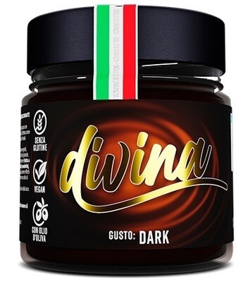 Divina Dark Crema Spalmabile Proteica - Vegana - Vasetto 250g