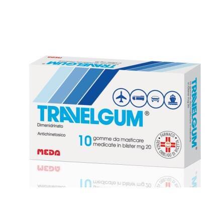 Travelgum 20mg - 10 Gomme Masticabili
