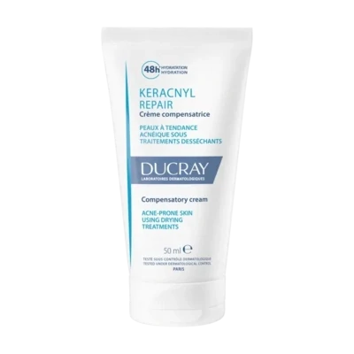 Keracnyl Repair - Crema Compensatrice - Pelli Grasse A Tendenza Acneica Sotto Trattamenti Dissecanti - Ducray - 50ml