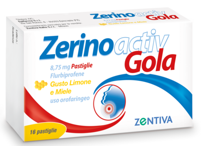 Zerinoactiv Gola - Aroma Limone E Miele - 16 Pastiglie
