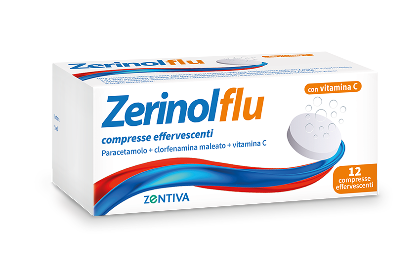 Zerinolflu - Con Vitamina C - 12 Compresse Effervescenti