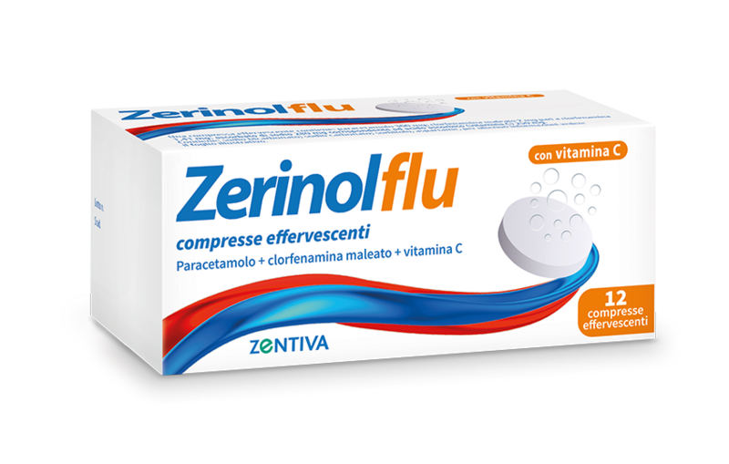 Zerinolflu - Con Vitamina C - 12 Compresse Effervescenti