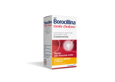 NeoBorocillina Gola Dolore Spray Per Mucosa Orale - Limone E Miele - 15ml