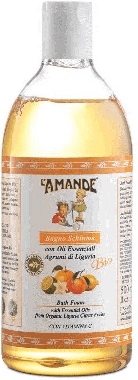 L&#39;Amande Marseille Bagno Schiuma Agrumi Di Liguria Bio - Con Vitamina C - 500ml