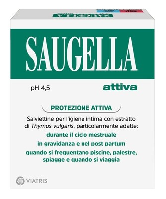 Saugella Protezione Attiva Salviette Detergenti - 10 Salviette