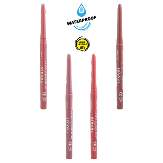 Trouss Make Up Matita Labbra 1 Pz - Colori Nude - Milk Coffee - Peach Rose - Mauve