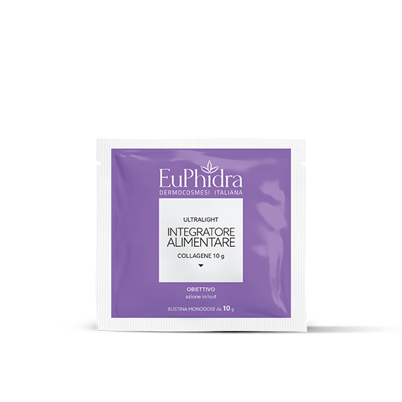 Euphidra Ultralight Integratore Alimentare - Collagene 10 g - Azione In/Out - 12 Buste