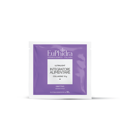 Euphidra Ultralight Integratore Alimentare - Collagene 10 g - Azione In/Out - 12 Buste