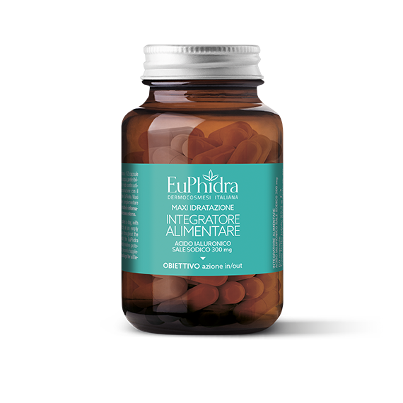 Euphidra Maxi Idratazione Integratore Alimentare - Azione In/Out - 60 Capsule