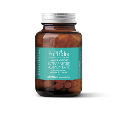 Euphidra Maxi Idratazione Integratore Alimentare - Azione In/Out - 60 Capsule