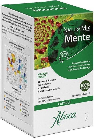 Natura Mix Advanced Mente - Per Adulti E Ragazzi - 50 Capsule