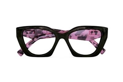 Twins Platinum Grecale Nero-Rosa Demi - Occhiali da Lettura  +1.00 +1.50 +2.00 +2.50 +3.00 +3.50