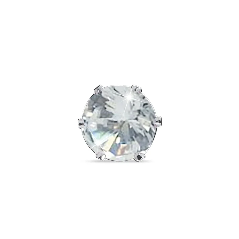 Medical Jewels Orecchino 76 - Zircone Bianco - 1 Paio