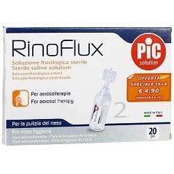 RinoFlux Soluzione Fisiologica Monodose - 20 Flaconcini Da 2 ml