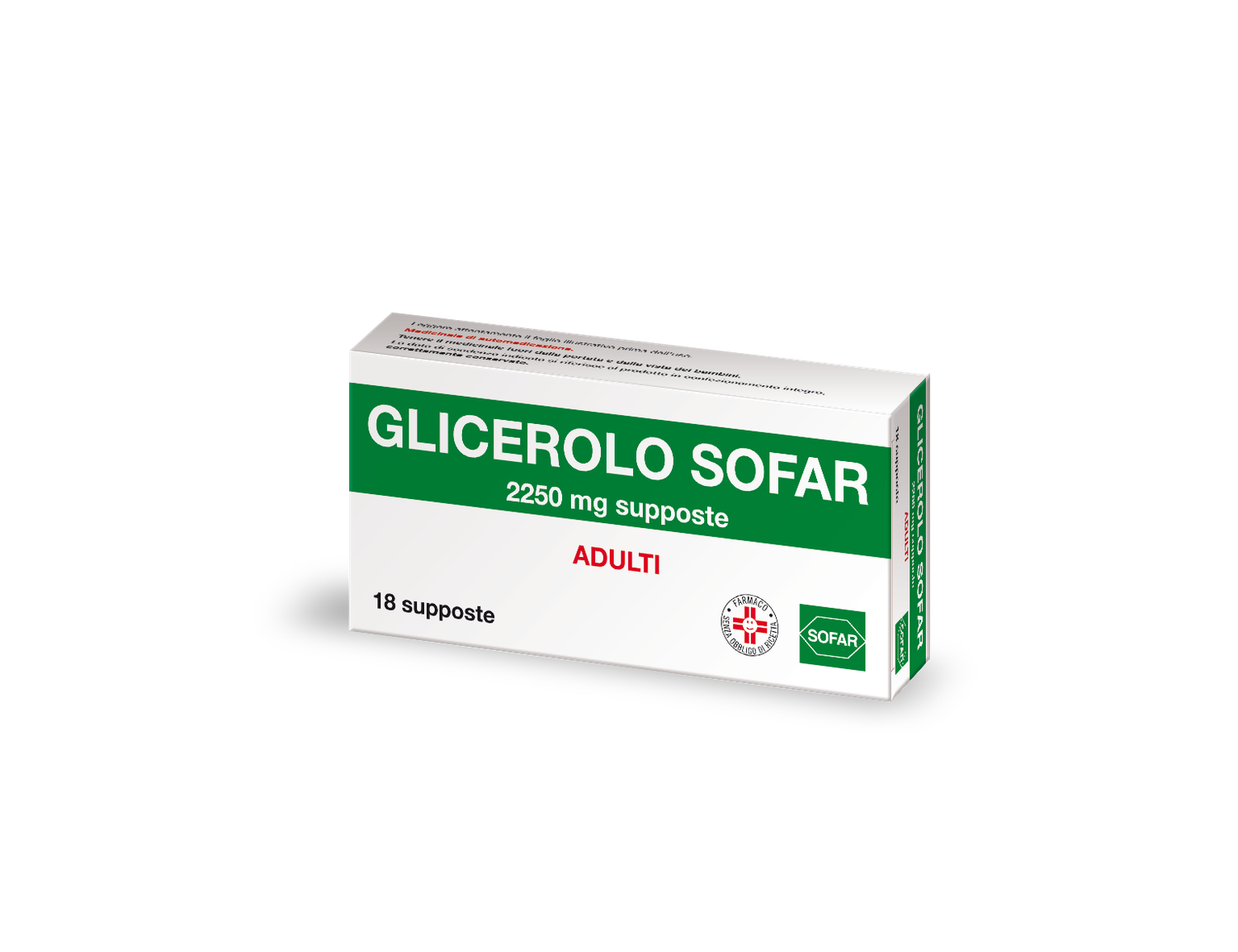 Glicerolo Alfa Supposte Adulti 2250 mg - 18 Supposte