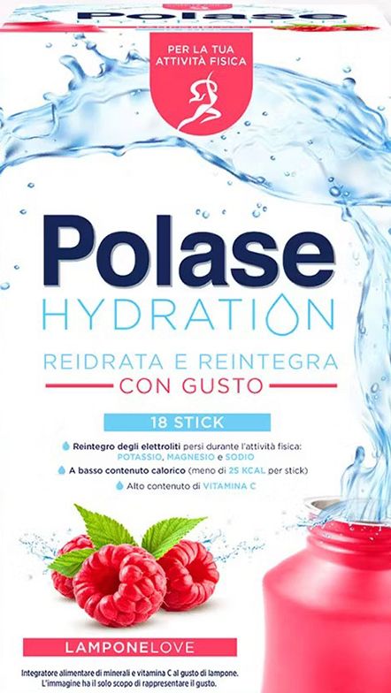 Polase Hydration Lampone - 12 Buste