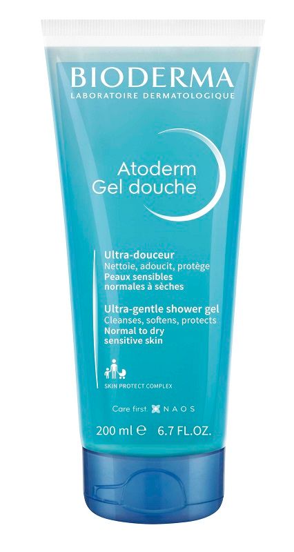 Atoderm Gel Douche - Docchiaschiuma Dolce - Pelle Sensibile Normale O Secca - Viso Corpo - 200 ml