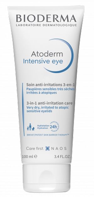 Atoderm Intensive Eye - Trattamento Palpebre Irritate - Struccante Lenitivo Riparatore - 100 ml